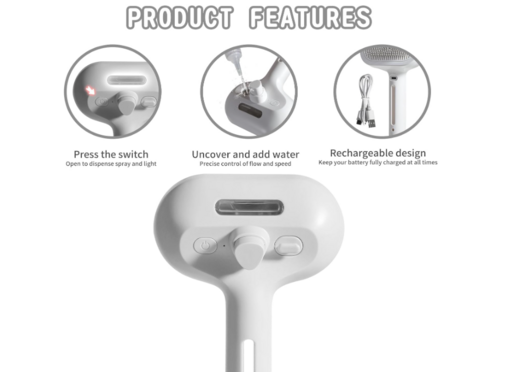 Spray Brush for Pet Hair Removal